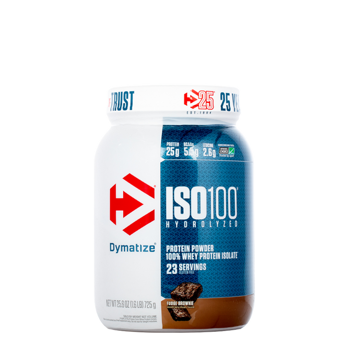 Dymatize - ISO 100 Hydrolyzed Whey Protein Isolate - 1.6Lb - Fudge Brownie