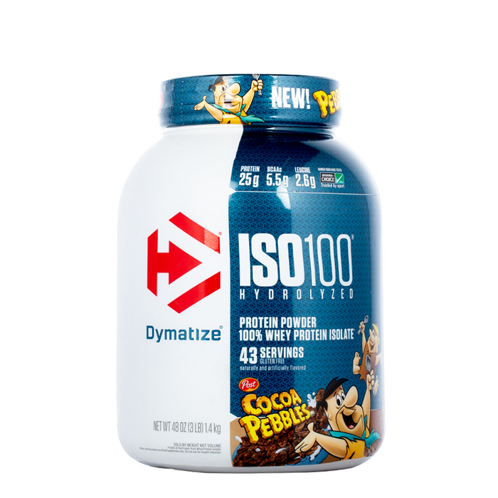 Dymatize - ISO 100 Hydrolyzed Whey Protein Isolate - 3Lb - Cocoa Pebbles