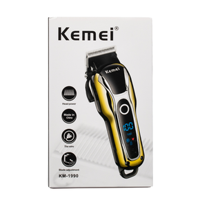 Kemei KM-1990 Professional Hair Clippers Trimmer Kit - Box Front