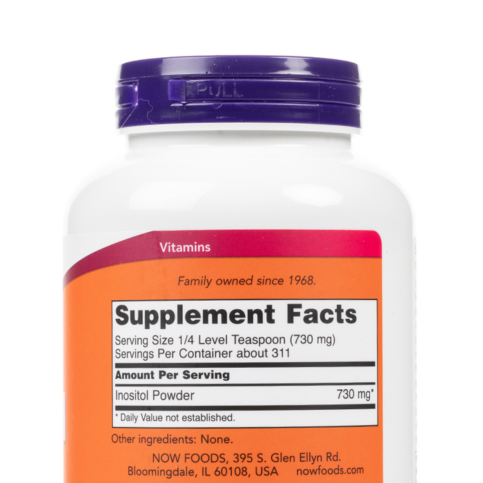 Now - Inositol Powder - Supplement Facts