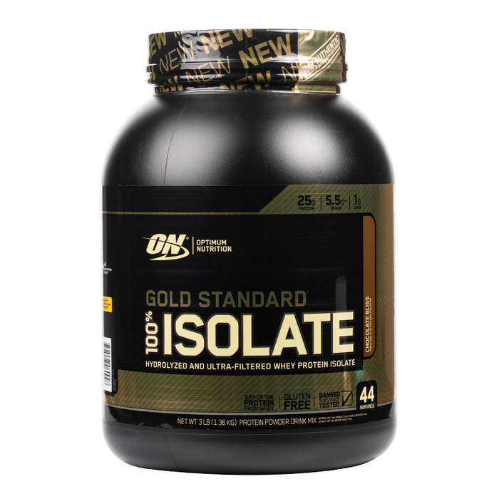 Optimum Nutrition - Gold Standard 100% Isolate Protein - 3Lbs - Chocolate Bliss - 44 Servings