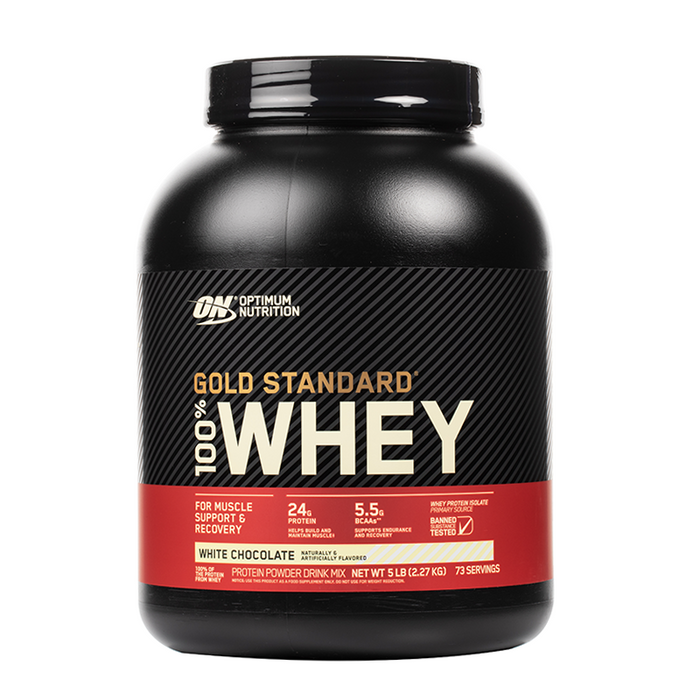 Optimum Nutrition - Gold Standard 100% Whey Protein - 5LB - White Chocolate