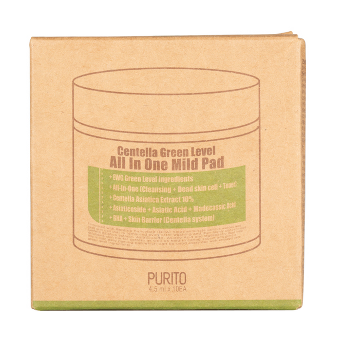 Purito - Centella Green Level All In One Mild Pad - Box