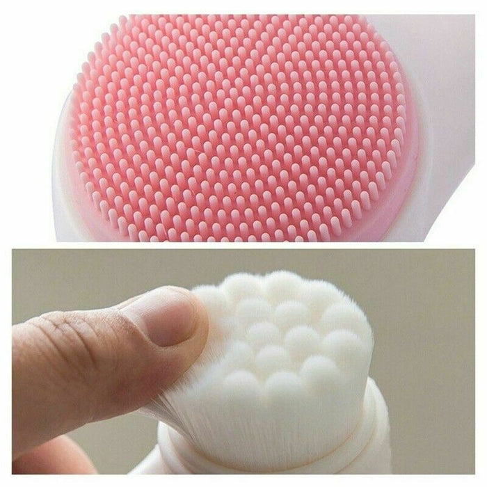 Double Side 2 Colors Silicone Facial Cleansing Brush -  Brush Head