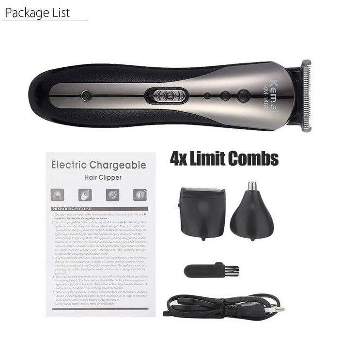 KM-1407 Professional Hair Clippers Trimmer Kit