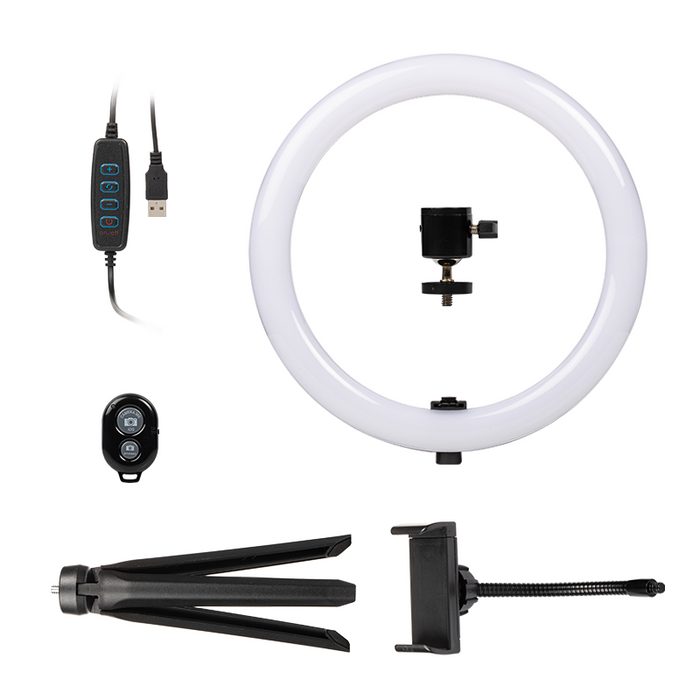 10 LED Ring Light with Tripod Stand - Breakdown