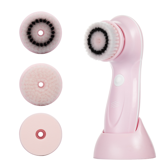 11:11 - 3 in 1 Rechargeable Electric Facial Cleansing Brush SetPink