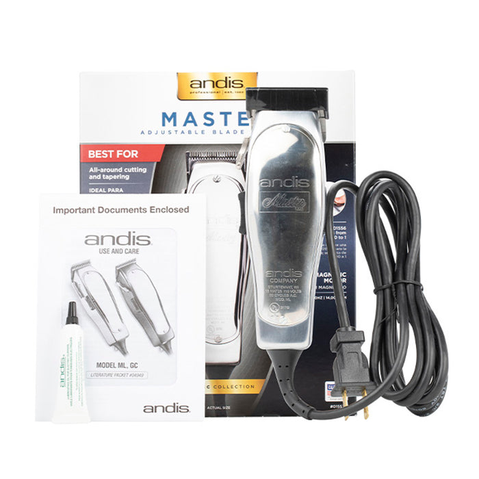 Andis Master Adjustable Blade Clipper - Package Contents