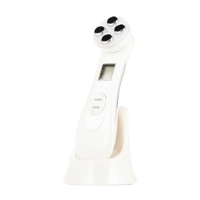 5-in-1 Ultrasonic Face Lifting RF Anti-Aging LED Photon Therapy - White Side View