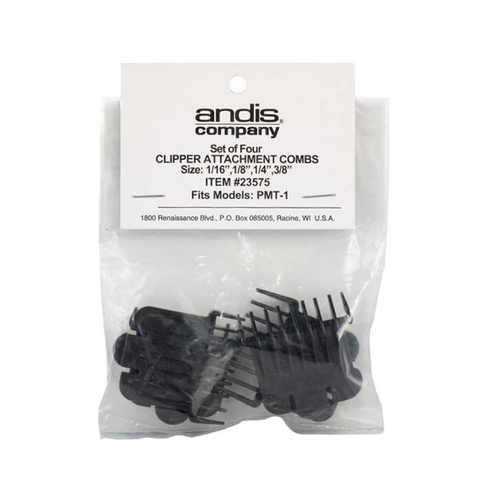 Andis Snap-On Blade Attachment Comb Set - Front View