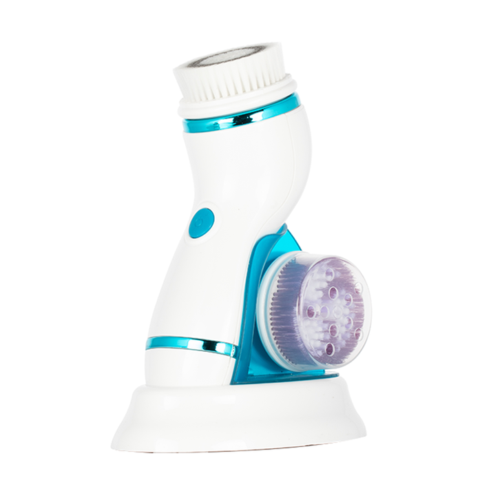Electric 4-in-1 Facial Cleansing Brush - Blue