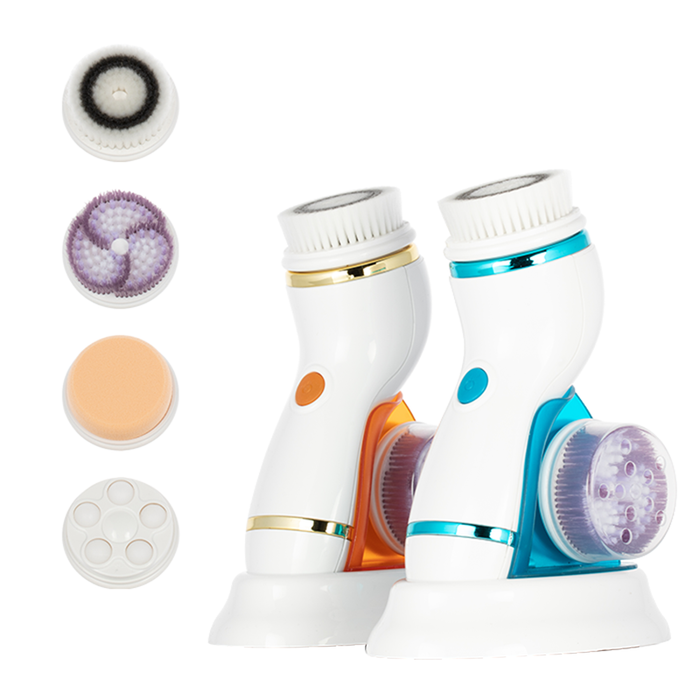 4-in-1 Rechargable Electric Facial Cleansing Brush - Default