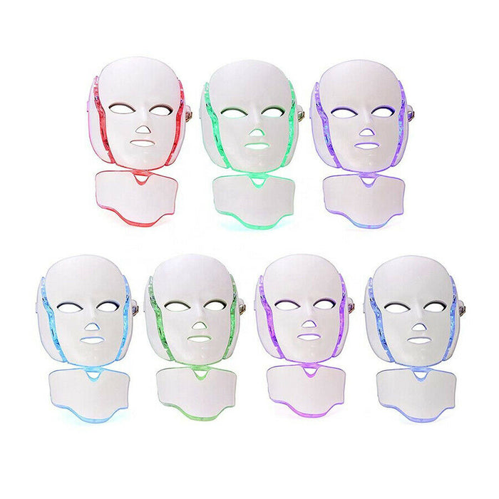 7 Color LED Light Photon Therapy Face & Neck Mask