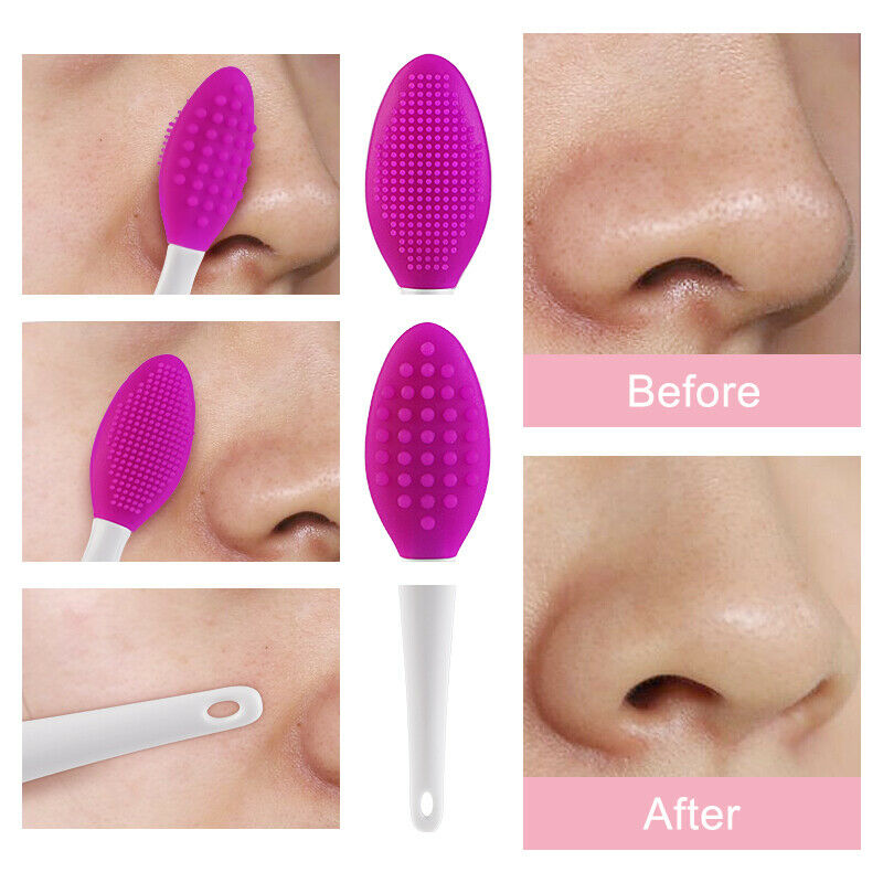 Essensy - Double-Sided Silicone Nose Lip Brush Blackhead Remover (2pcs) -  Essensy