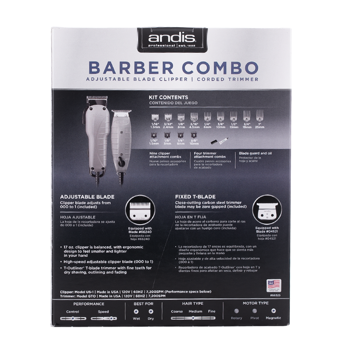 Andis Barber Combo - Box Back