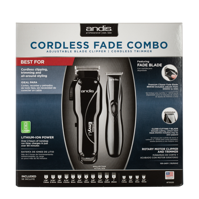 Andis - Cordless Fade Combo - Box Front