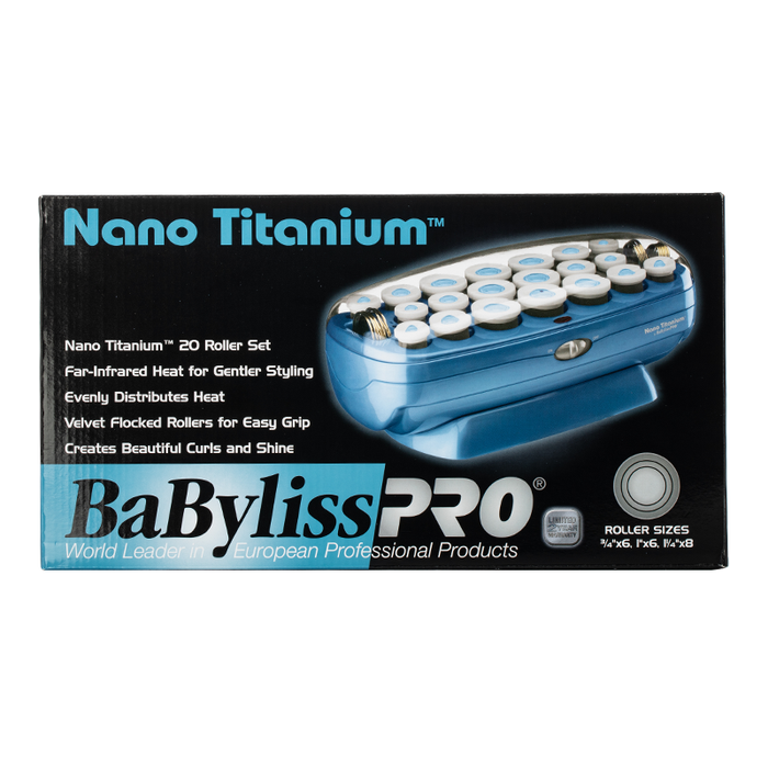 Babyliss Pro Nano Titanium 20 Roller Hairsetter - Box Front