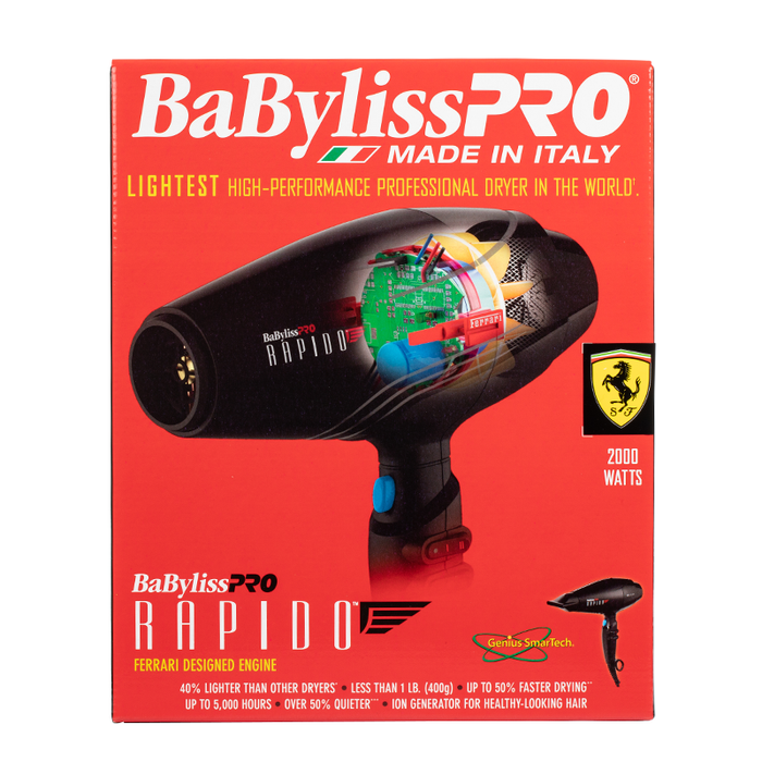 Babyliss Pro - Rapido Hair Dryer - Box Front
