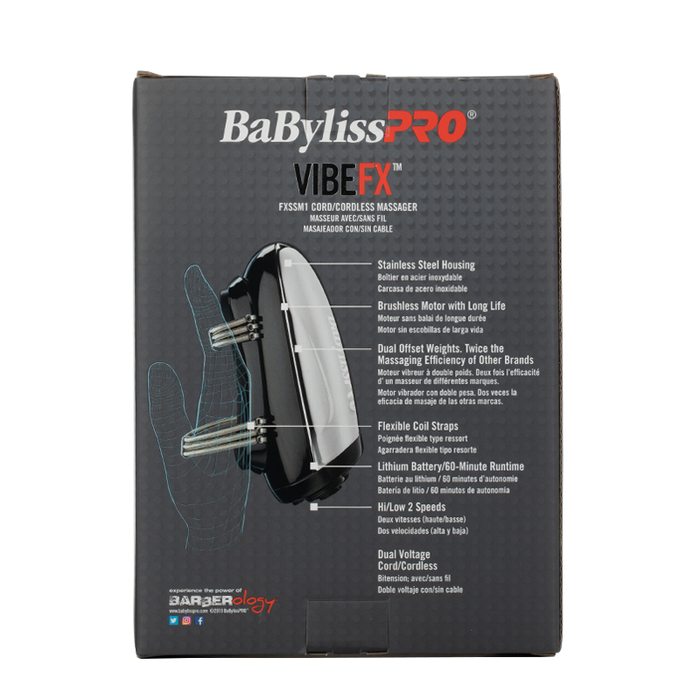 BaByliss Pro VibeFX - FXSM1 - Box Back