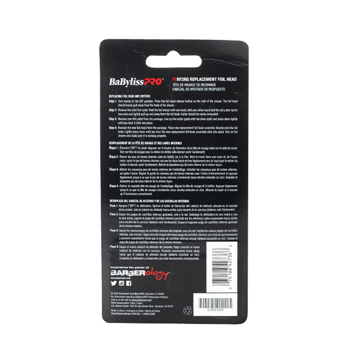 Babyliss Pro FX Shaver Replacement Foil - Back View