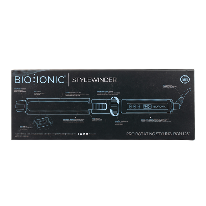 Bio Ionic - Iron Stylewinder Rotating Styling Iron - Box Back