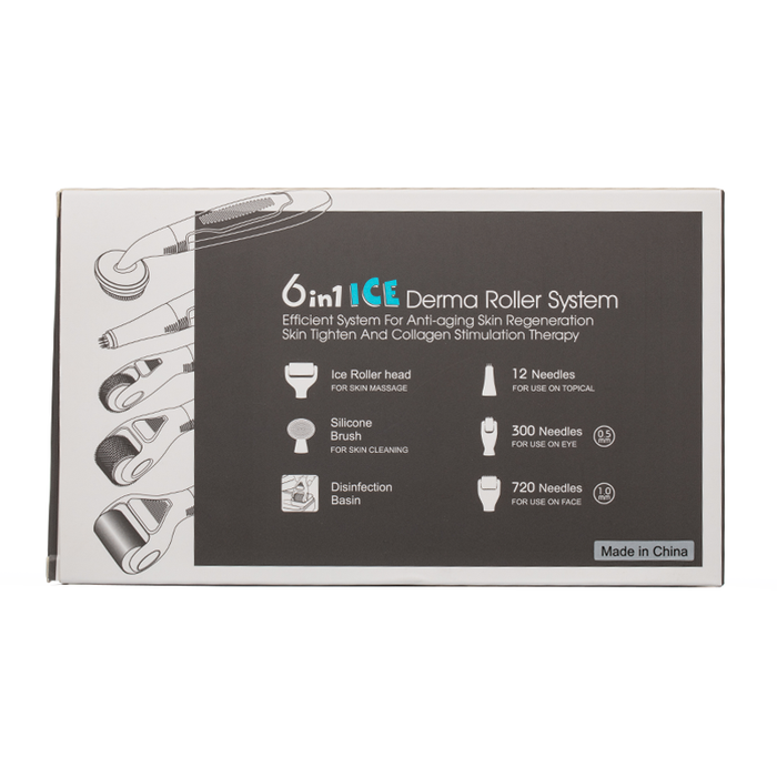 DRS - 6-in-1 Ice - Derma Roller System - Box Back
