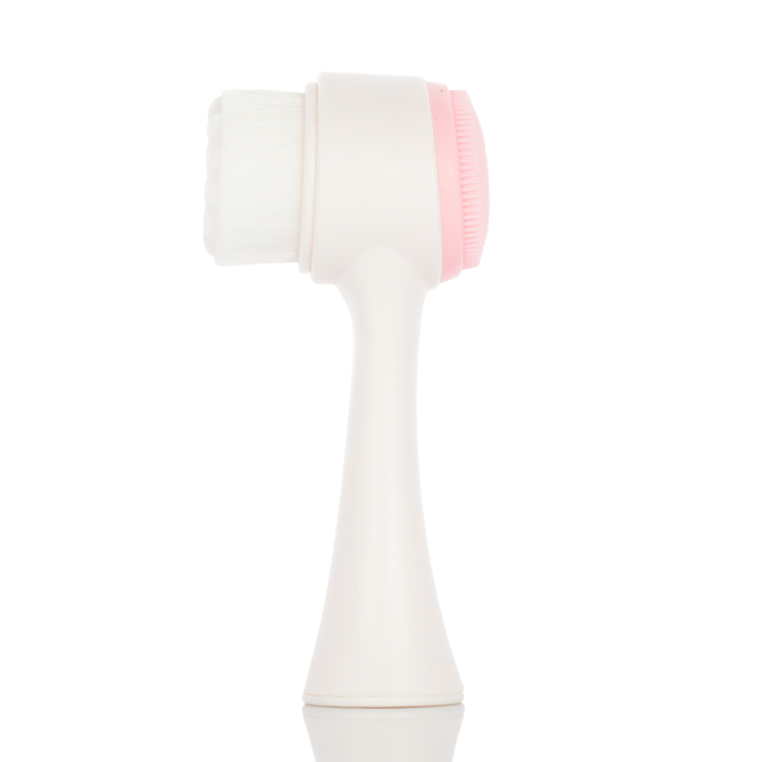 Double Side 2 Colors Silicone Facial Cleansing Brush - Side View