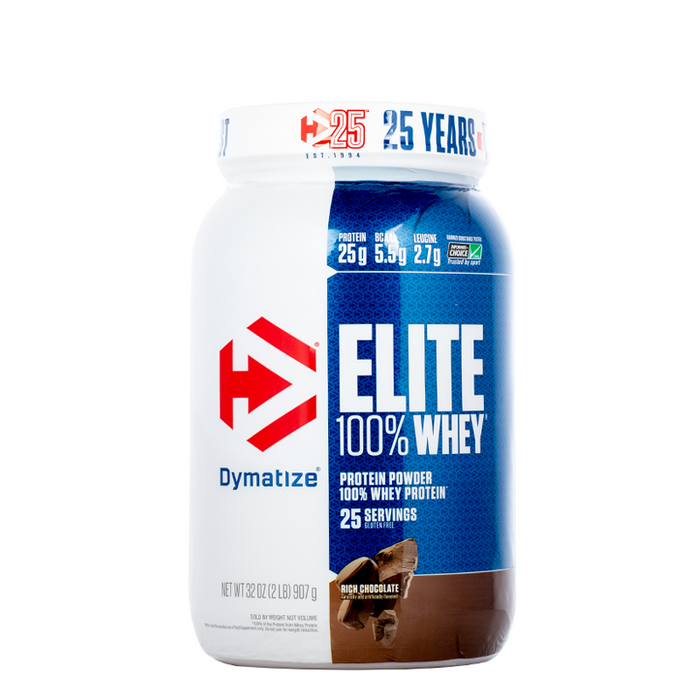Dymatize - Elite 100% Whey Protein - 2Lb - Rich Chocolate