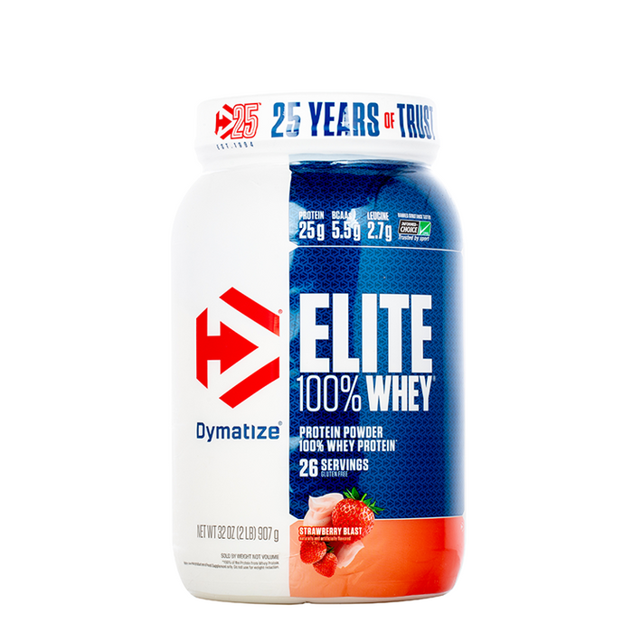 Dymatize - Elite 100% Whey Protein - 2Lb - Strawberry Blast