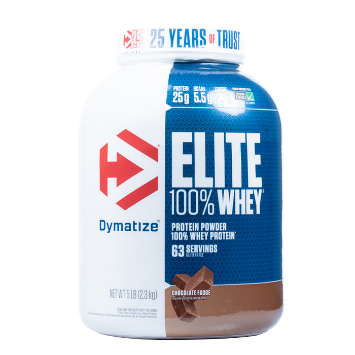 Dymatize - Elite 100% Whey Protein - 5LB - Chocolate Fudge