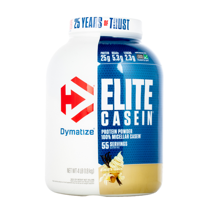Dymatize - Elite Casein Protein Powder - 4Lb - Smooth Vanilla