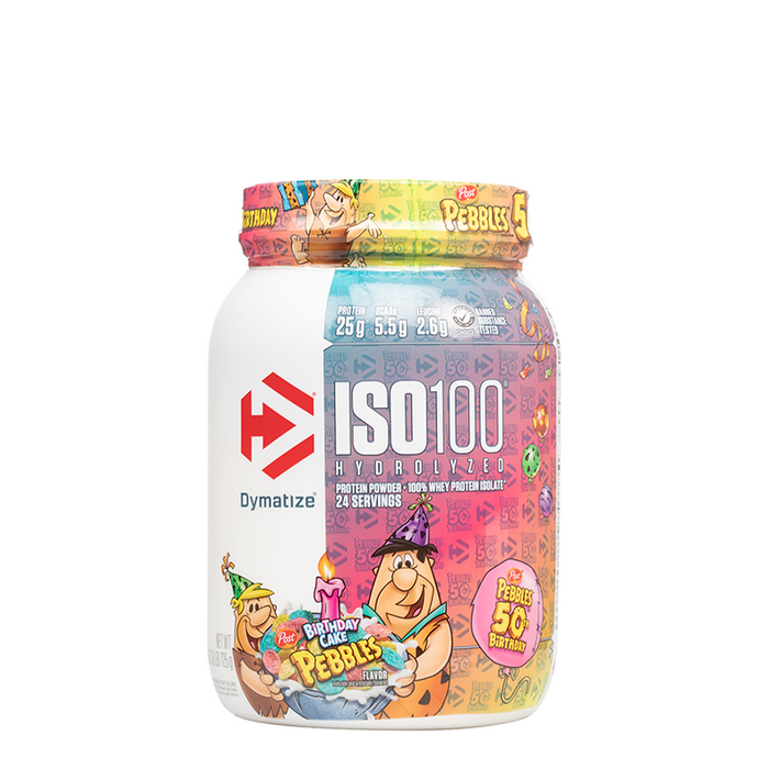 Dymatize - ISO 100 - Hydrolized - 100% Whey Protein Isolate - Fruity Pebbles - 24 Servings