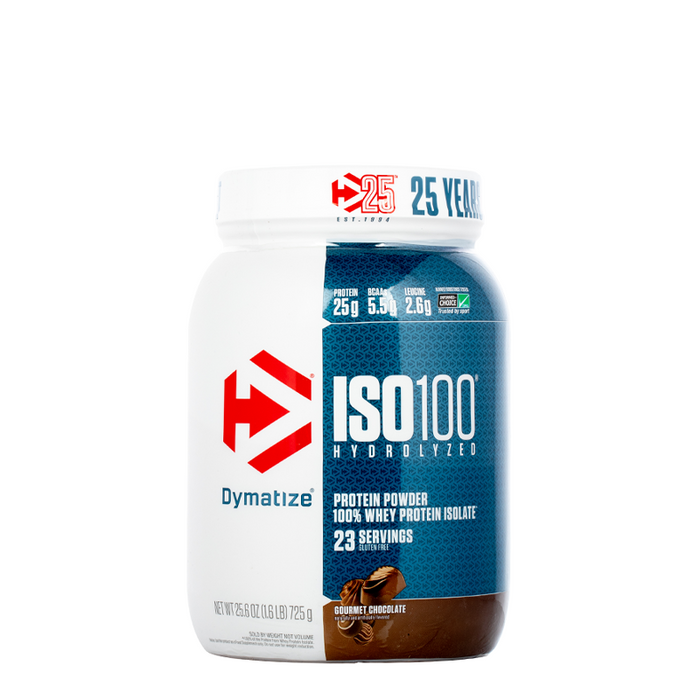 Dymatize - ISO 100 Hydrolyzed Whey Protein Isolate - 1.6Lb - Gourmet Chocolate