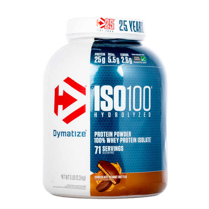 Dymatize - ISO 100 Hydrolyzed Whey Protein Isolate - 5Lb - Chocolate Peanut Butter
