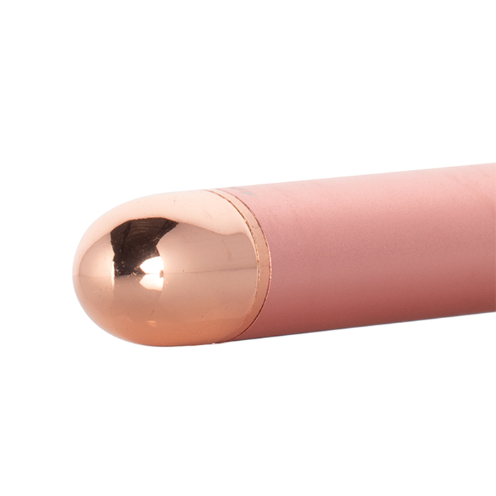 Electric Rose Quartz Jade Roller Vibrating Facial 2-in-1 - Power Switch
