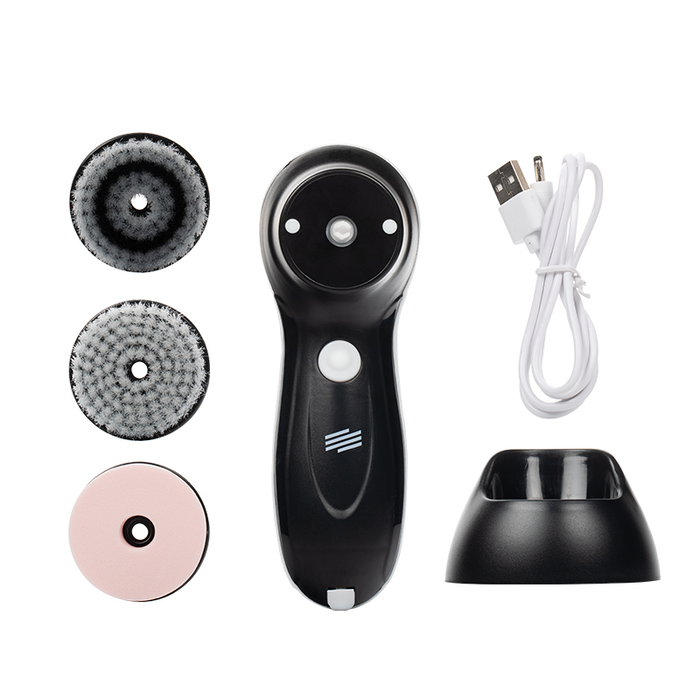 11:11 - 3 in 1 Rechargeable Electric Facial Cleansing Brush Set Package Contents