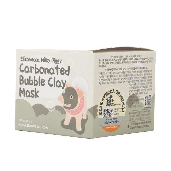 Elizavecca - Milky Piggy Carbonated Bubble Clay Mask - Box Front