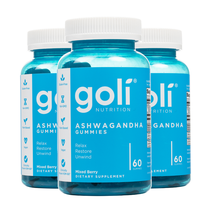 Goli Nutrition - Ashwagandha Gummies - 3 Pack