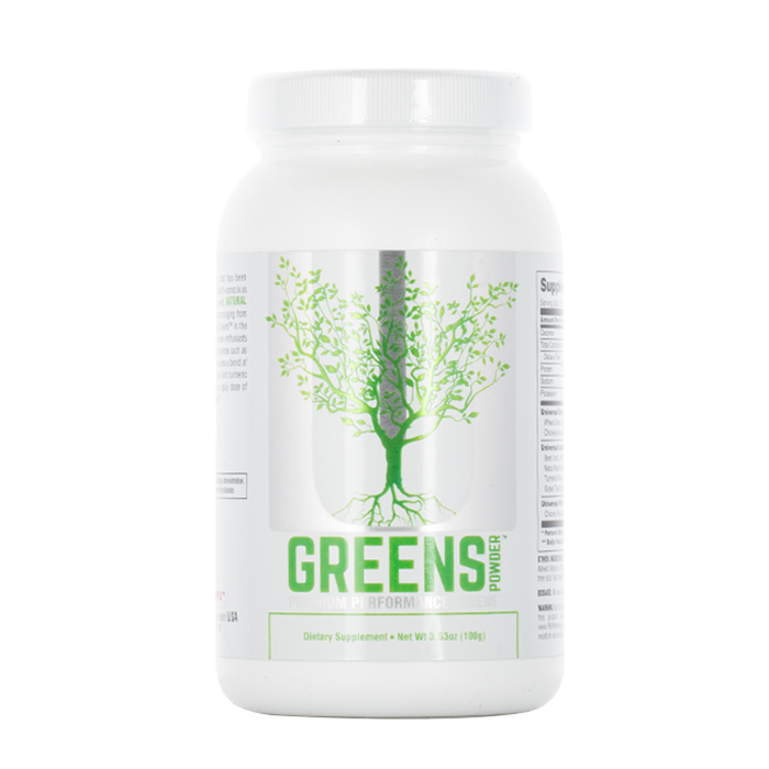 Universal Nutrition - Greens Powder - 100Grams - Bottle Front