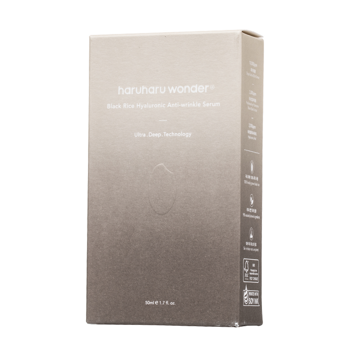 Haruharu WONDER - Black Rice Hyaluronic AntiWrinkle Serum - Box Front