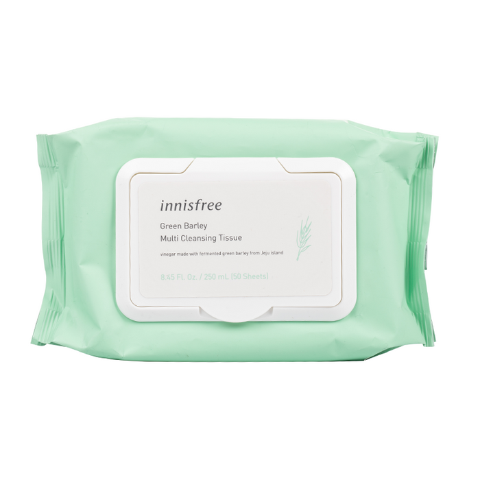 Innisfree - Green Barley Multi Cleansing Tissue - Front