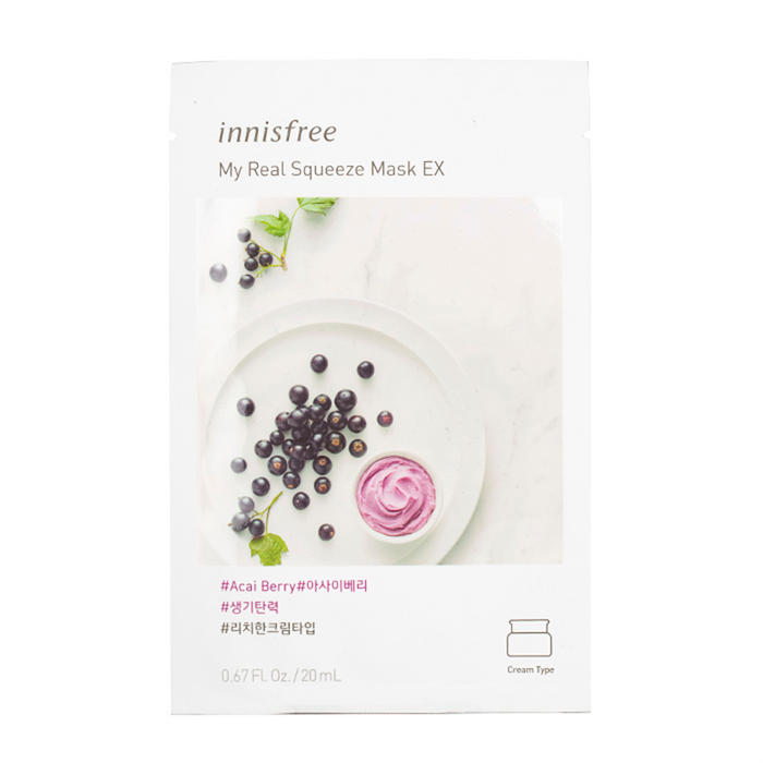 Innisfree - My Real Squeeze Masks EX - Acai Berry