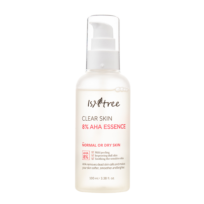 Isntree - Clear 8% AHA Essence - Bottle Front