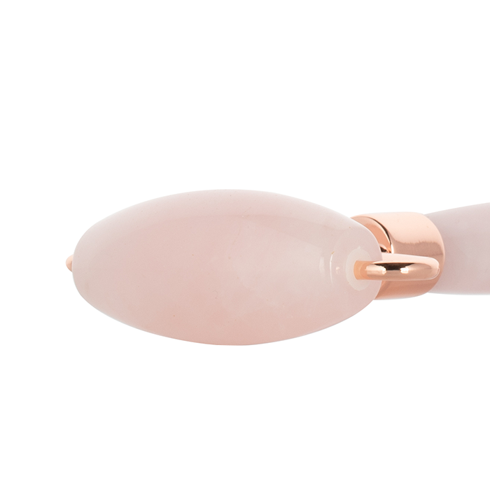 Jade Roller for Face Body Facial Therapy Massager - Rose Quartz - Top