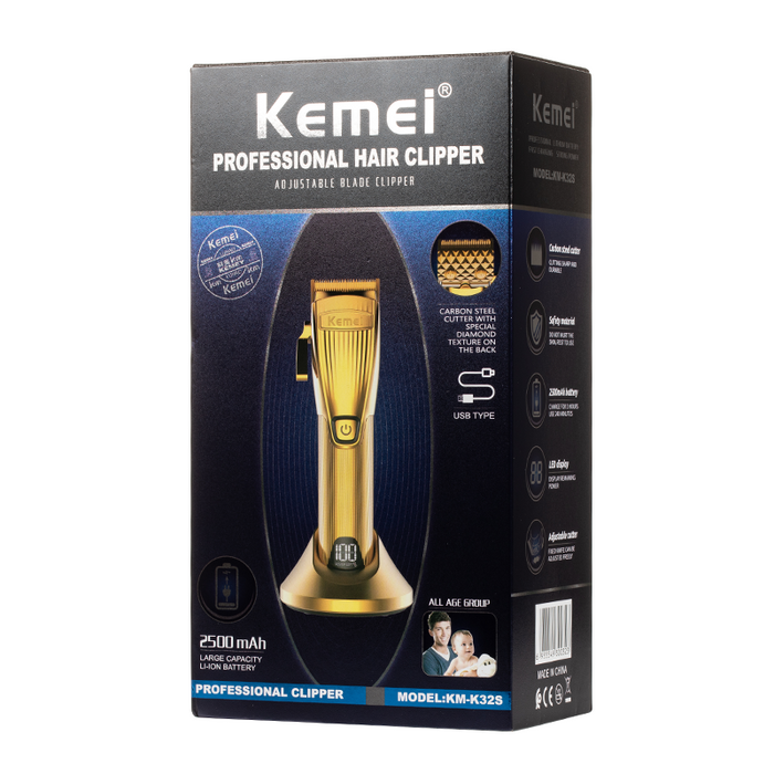 Kemei KM-K32S Professional Hair Clipper - Box Front