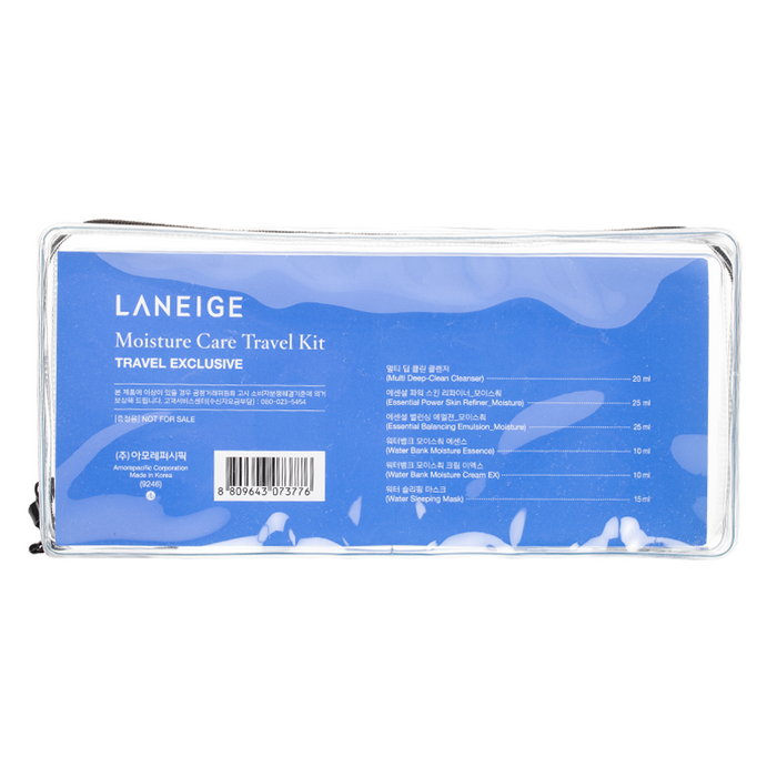 Laneige - Moisture Care Travel Kit - Packaging Back
