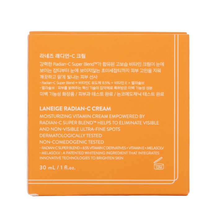 Laneige - Radian-C Cream - Box Back