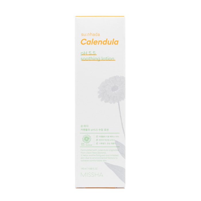 Missha - Calendula pH 5.5 Soothing Lotion - Box Front