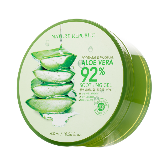 Nature Republic Soothing & Moisture Aloe Vera 92% Soothing Gel - Jar Front