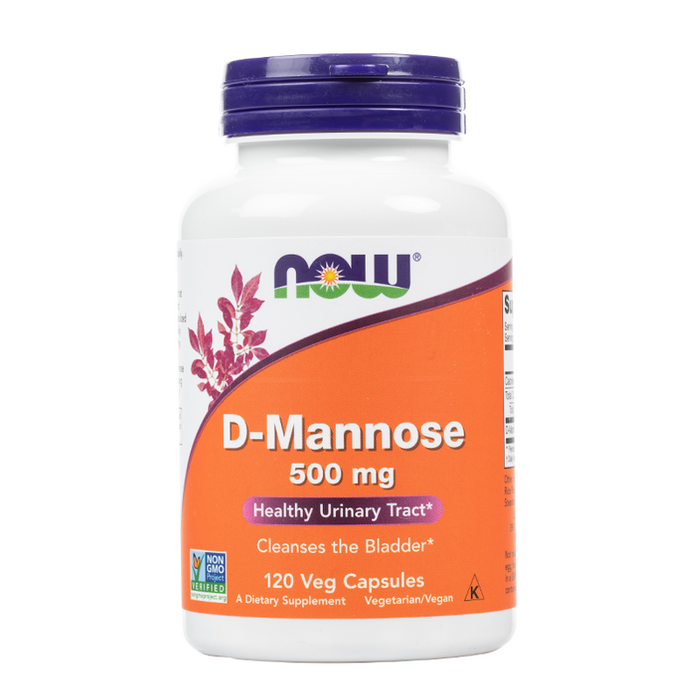 NOW Foods - D-Mannose 500mg - 120VegCapsules